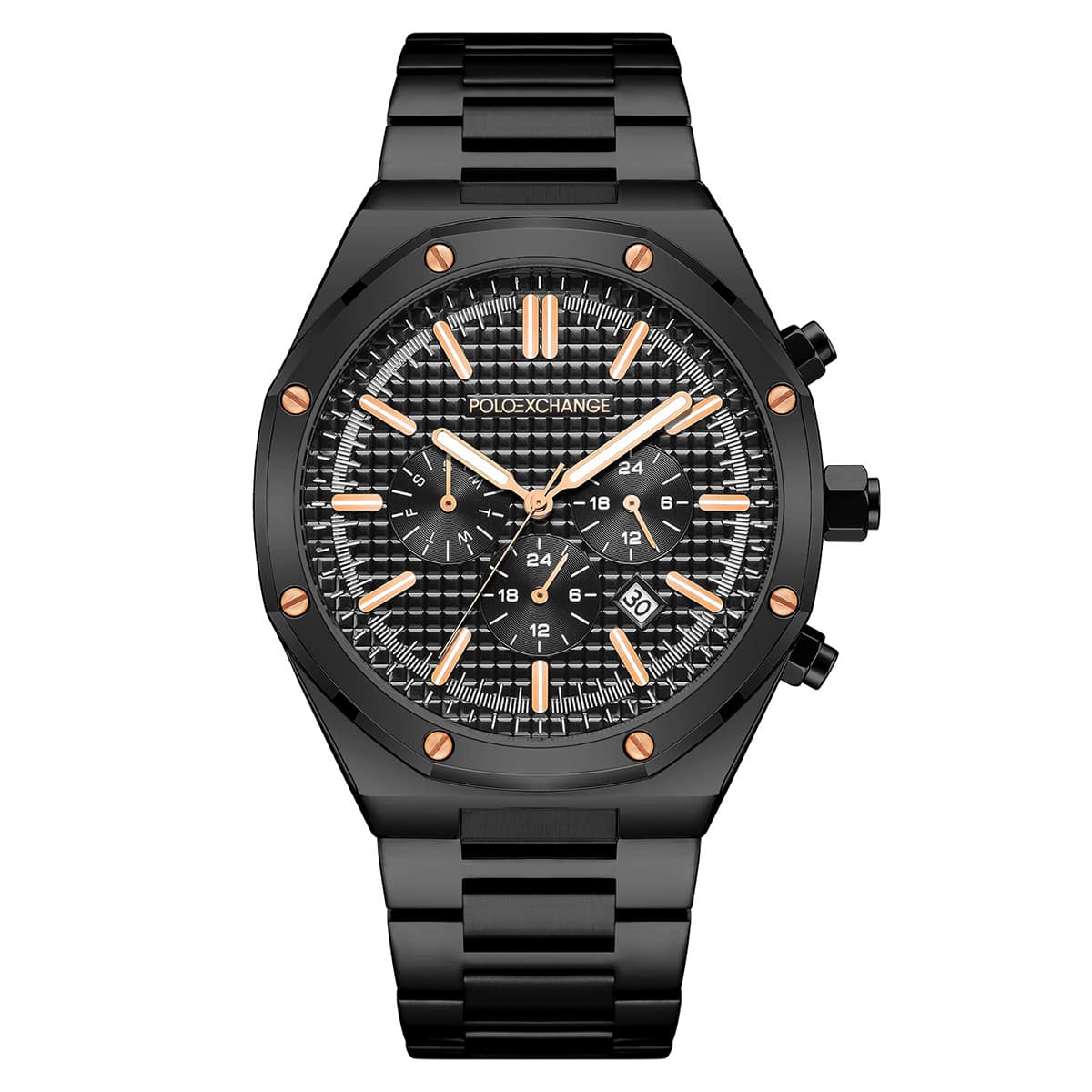 MONTRE POLOEXCHANGE HOMME CHRONO ACIER